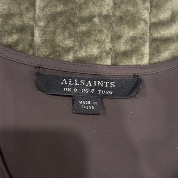 AllSaints Aures Dress with Lace Up Detail - Picture 4 of 4